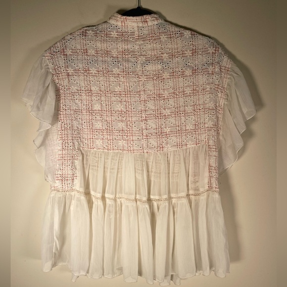 Anthropologie Lindy Popover Blouse, by Akemi + Kin Ivory Women’s Sz S
Crochet - Picture 6 of 10